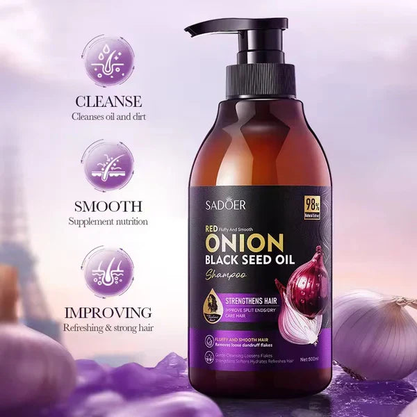 Sadoer Red Onion Black Seed Oil Shampoo – 500ml - Buy Online in Pakistan at Cosmia.pk