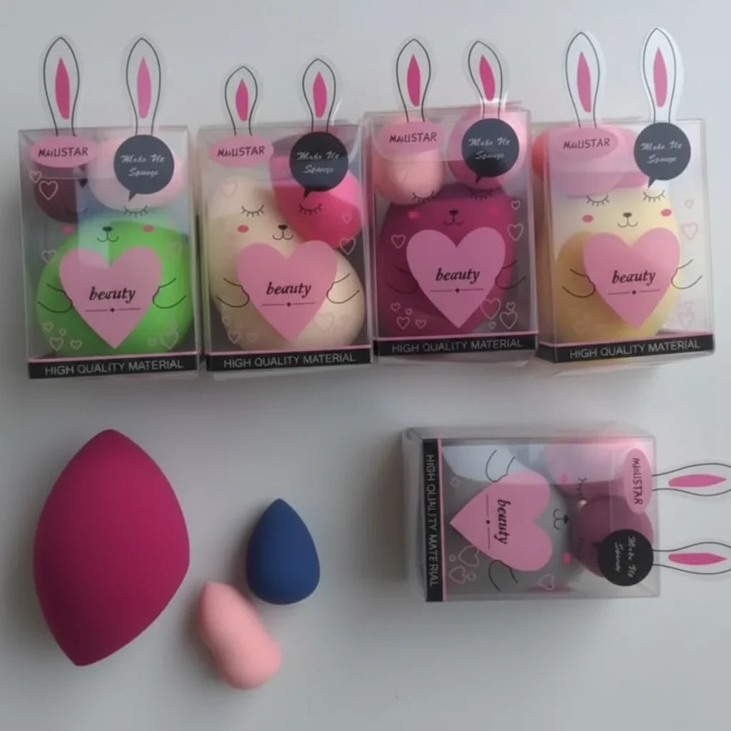Maustar Bunny Box Makeup Blender Sponge Set (High Quality) - Buy Online in Pakistan at Cosmia.pk