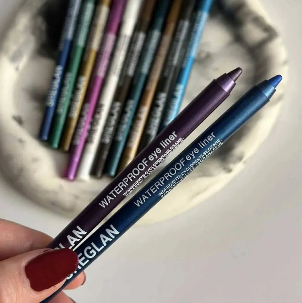 SHAGlan waterproof eye pencil - 12Pcs - Buy Online in Pakistan at Cosmia.pk