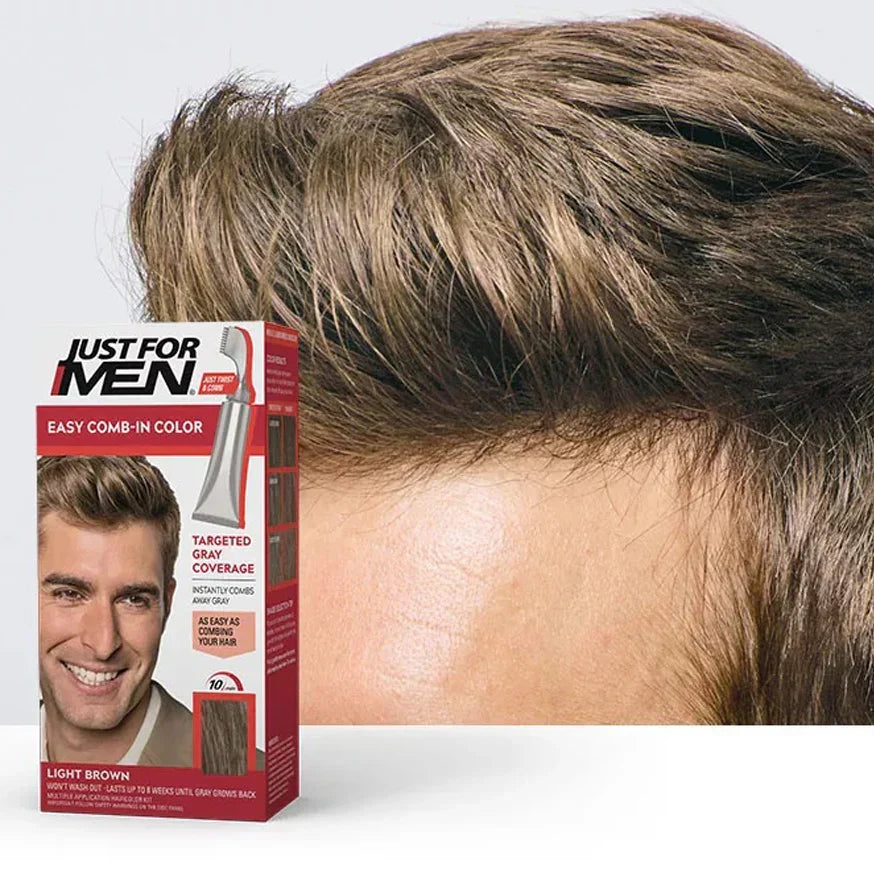 Just For Men - Easy Comb-In Color - Light Brown - Buy Online in Pakistan at Cosmia.pk
