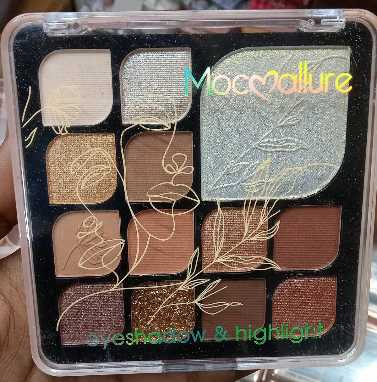 Mocallure 12-color eyeshadow and highlighter palette - Buy Online in Pakistan at Cosmia.pk