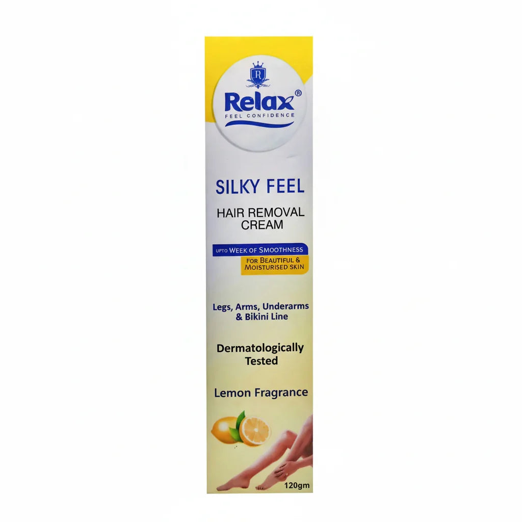 Relax Silky Feel Lemon Hair Removing Cream - 120g - Buy Online in Pakistan at Cosmia.pk