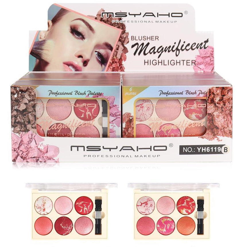 Msyaho Blusher Magnificent Highlighter - 6 Colors - Buy Online in Pakistan at Cosmia.pk
