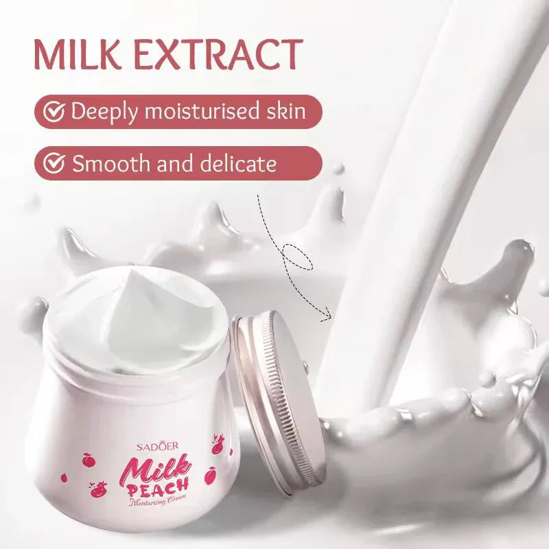 Sadoer Hydro Boost Milk Peach Whitening Moisturizing Face Cream - 80g - Buy Online in Pakistan at Cosmia.pk