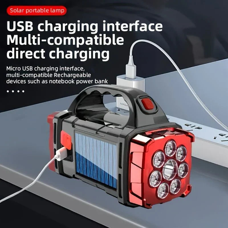 Portable LED Hand Light Portable Solar Battery Powered Light - Buy Online in Pakistan at Cosmia.pk
