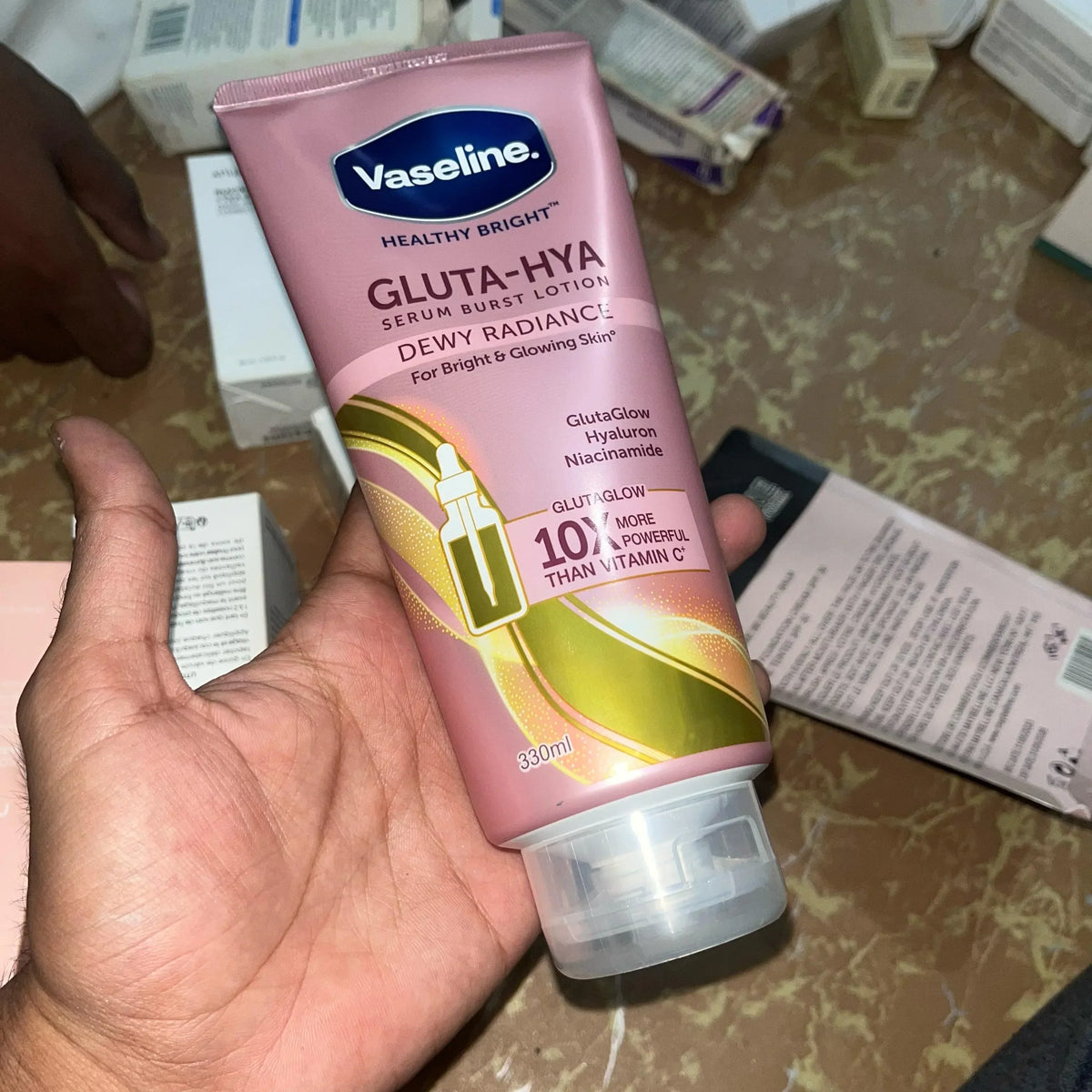 Original Vaseline Gluta-Hya Serum Burst Lotion Dewy Radiance - 300ml - Buy Online in Pakistan at Cosmia.pk
