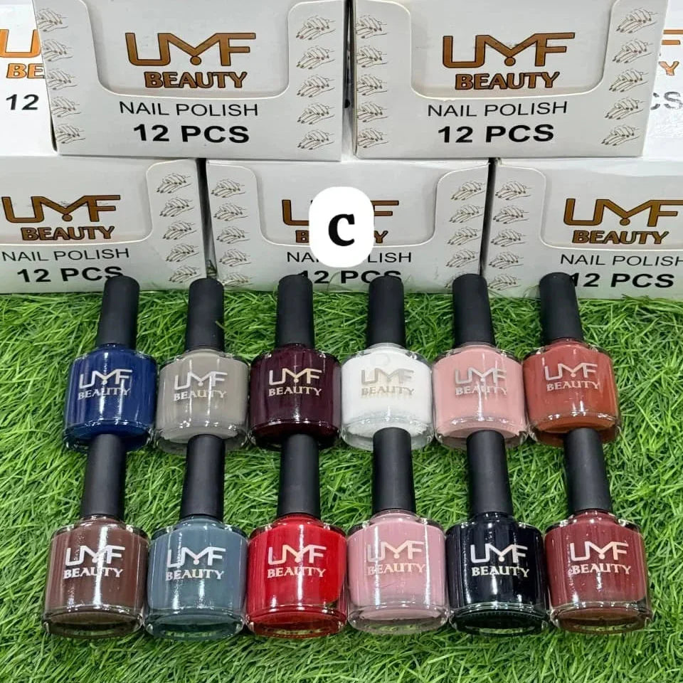 LMF Beauty Nail Polish – Permanent & Long-Lasting (Pack of 12) - Buy Online in Pakistan at Cosmia.pk