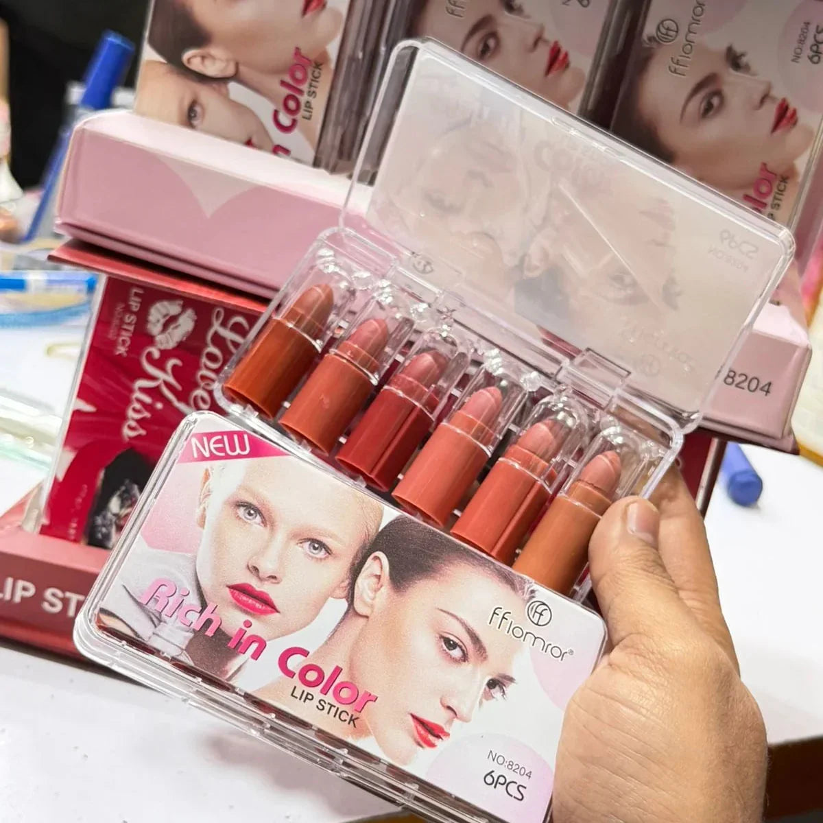 Fflomror Rich In Color 6 Pcs Lipsticks - Buy Online in Pakistan at Cosmia.pk