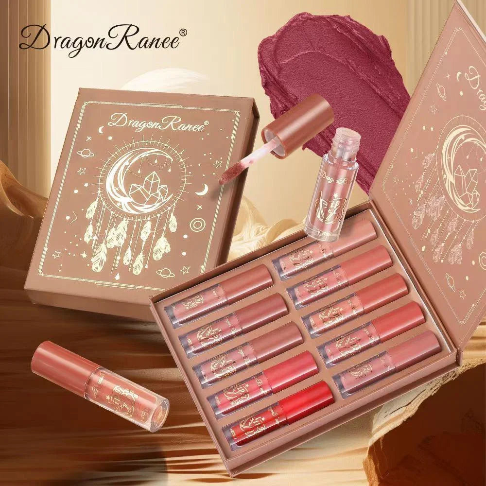 Dragon Ranee Cherry Matte Lip Gloss – 10 Pcs Set - Buy Online in Pakistan at Cosmia.pk