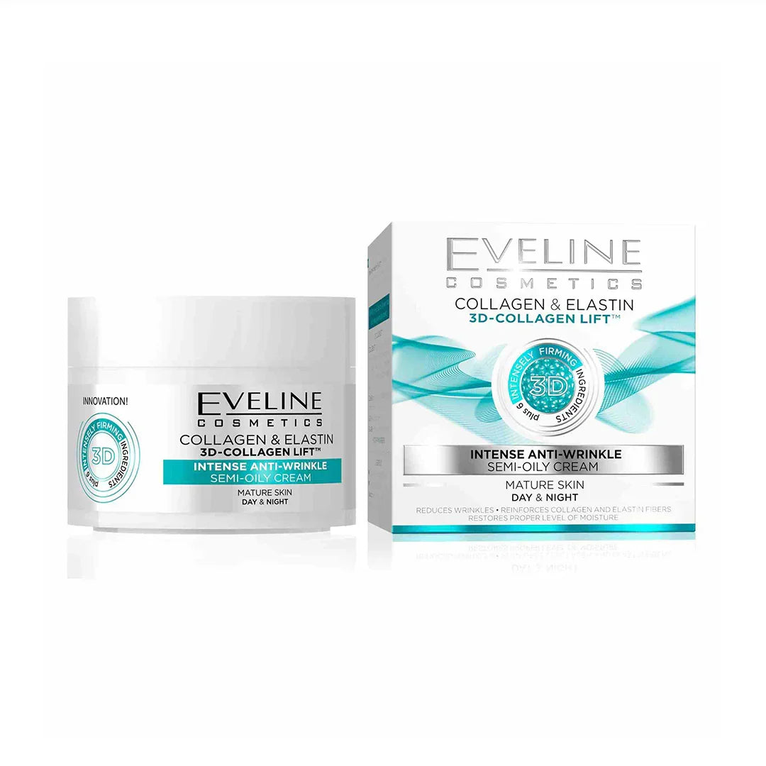 100% Original Eveline Collagen & Elastin 3D Lift Intense Anti-Wrinkle - Buy Online in Pakistan at Cosmia.pk