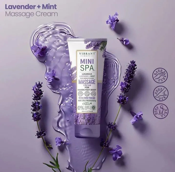 Vibrant Beauty Mini Spa Lavender + Mint Manicure Pedicure Kit - 200ml - Buy Online in Pakistan at Cosmia.pk