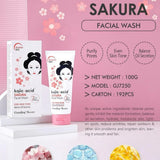 Guanjing Kojic Acid Sakura Facial Wash - 100g - Buy Online in Pakistan at Cosmia.pk