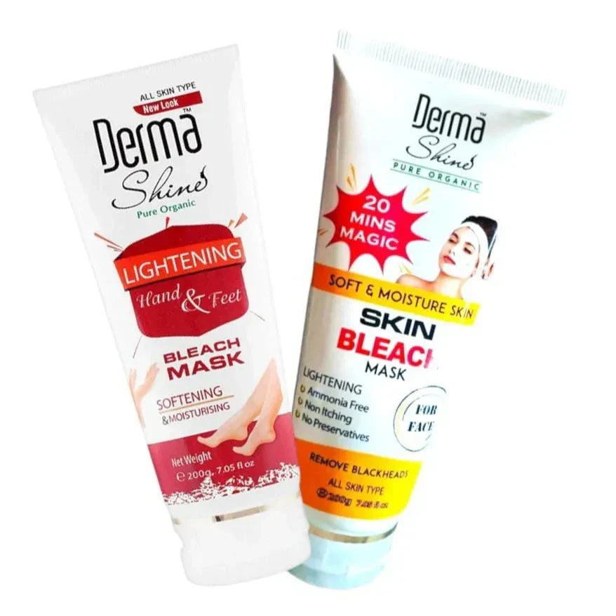 Derma Shine Bleach Kit - 200ml Tubes - Buy Online in Pakistan at Cosmia.pk
