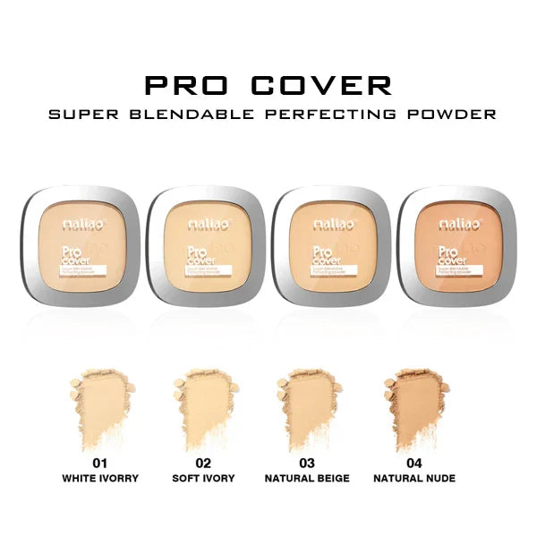 Maliao Pro Cover Super-Blendable Perfecting Compact Powder - Buy Online in Pakistan at Cosmia.pk