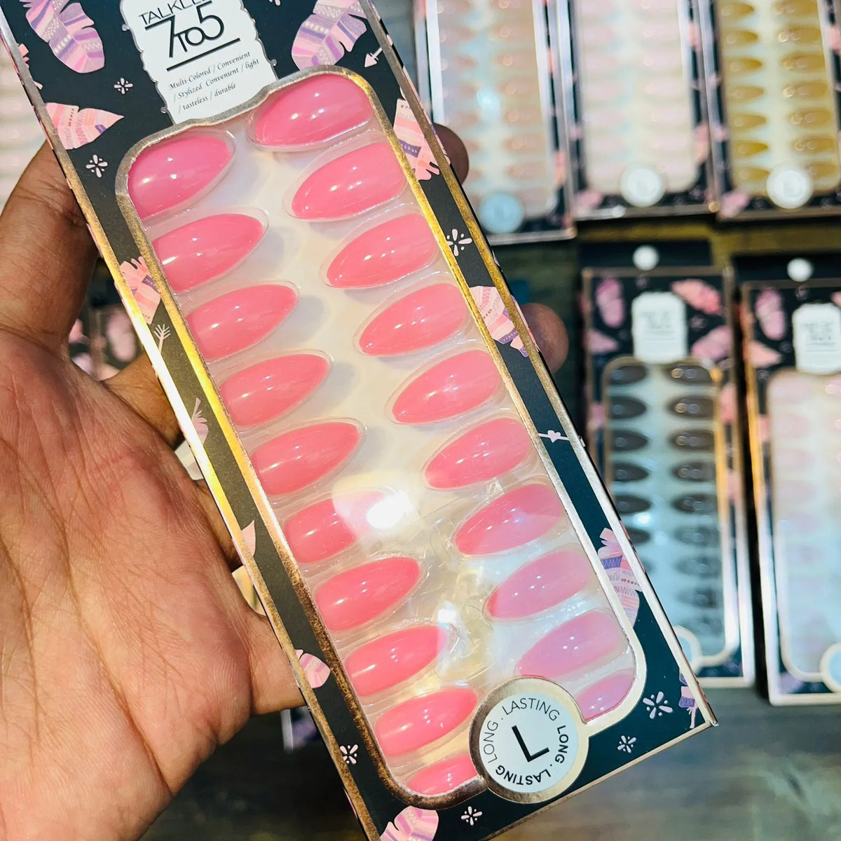 7To5 Talklee Matte Artifical Nails With Free Stickers - Buy Online in Pakistan at Cosmia.pk