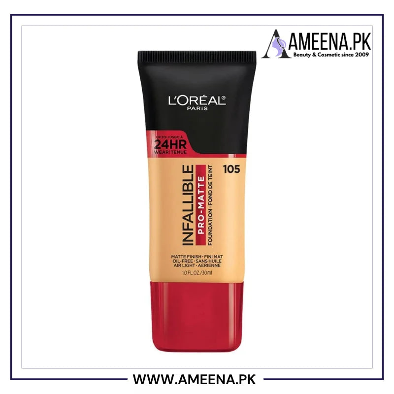 L'Oreal Paris Infallible Pro-Matte Liquid Longwear Foundation - Buy Online in Pakistan at Cosmia.pk