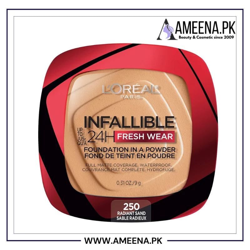 L'Oreal Paris Makeup Infallible Fresh Wear Foundation in a Powder - Buy Online in Pakistan at Cosmia.pk