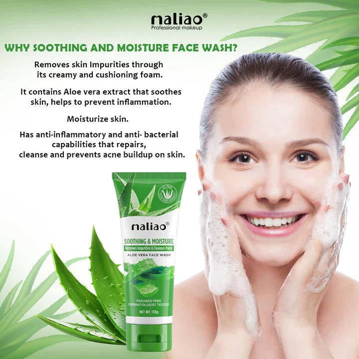 Maliao Soothing Aloe Vera Face Wash -130g - Buy Online in Pakistan at Cosmia.pk