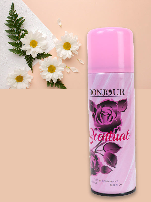 Bonjour Deodorant Spray Scentual - 200ML - Buy Online in Pakistan at Cosmia.pk