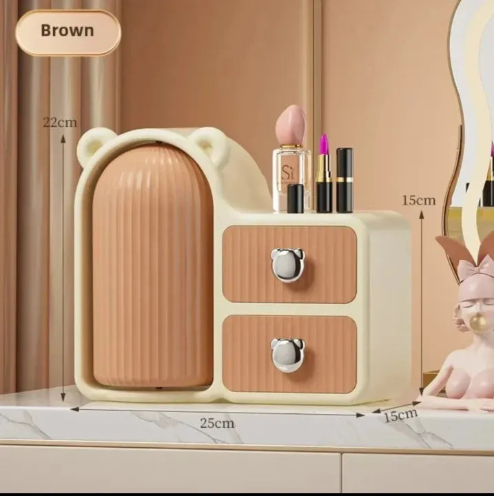 Premium Quality Rotating Desktop Cosmetics Storage Box - Buy Online in Pakistan at Cosmia.pk