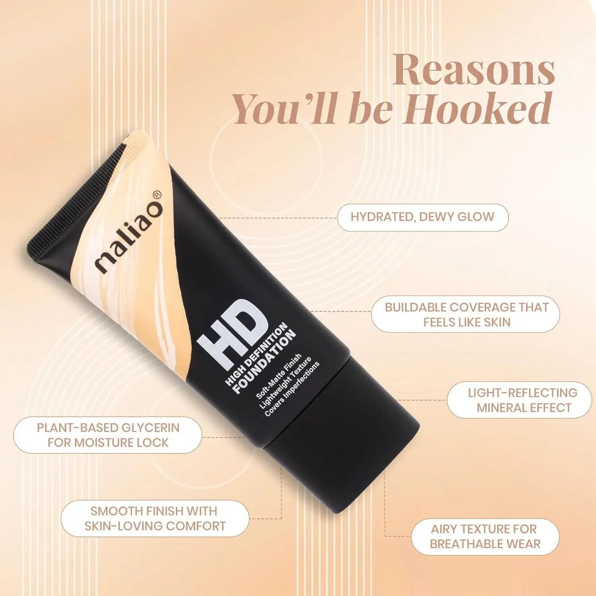 Maliao HD High Definition Foundation - Buy Online in Pakistan at Cosmia.pk