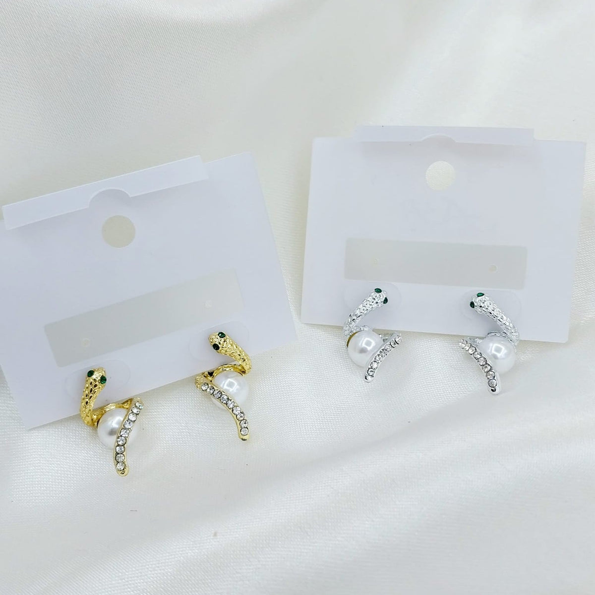 New Twist Crystal Pearl Women’s Dangle Earrings – Each Pair - Buy Online in Pakistan at Cosmia.pk