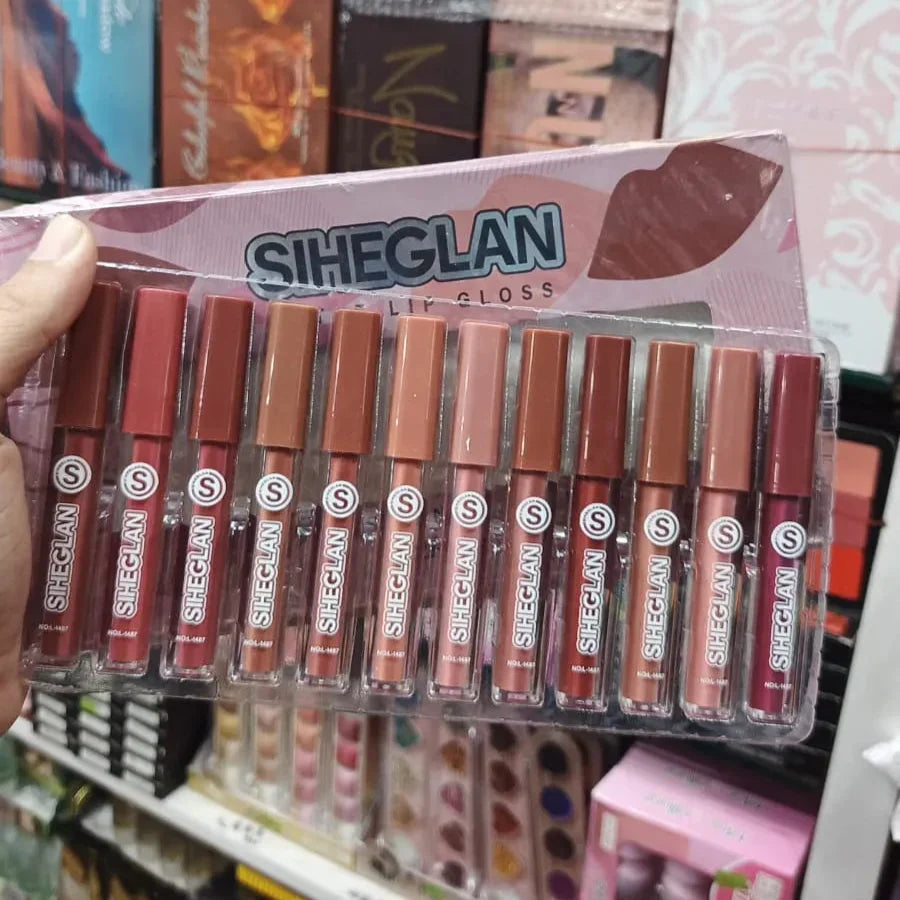 SIHEGLAN Nude Lip Gloss - 12 Pcs Set - Buy Online in Pakistan at Cosmia.pk
