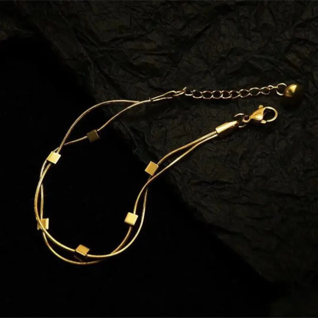Double Small Square Bracelet - Buy Online in Pakistan at Cosmia.pk