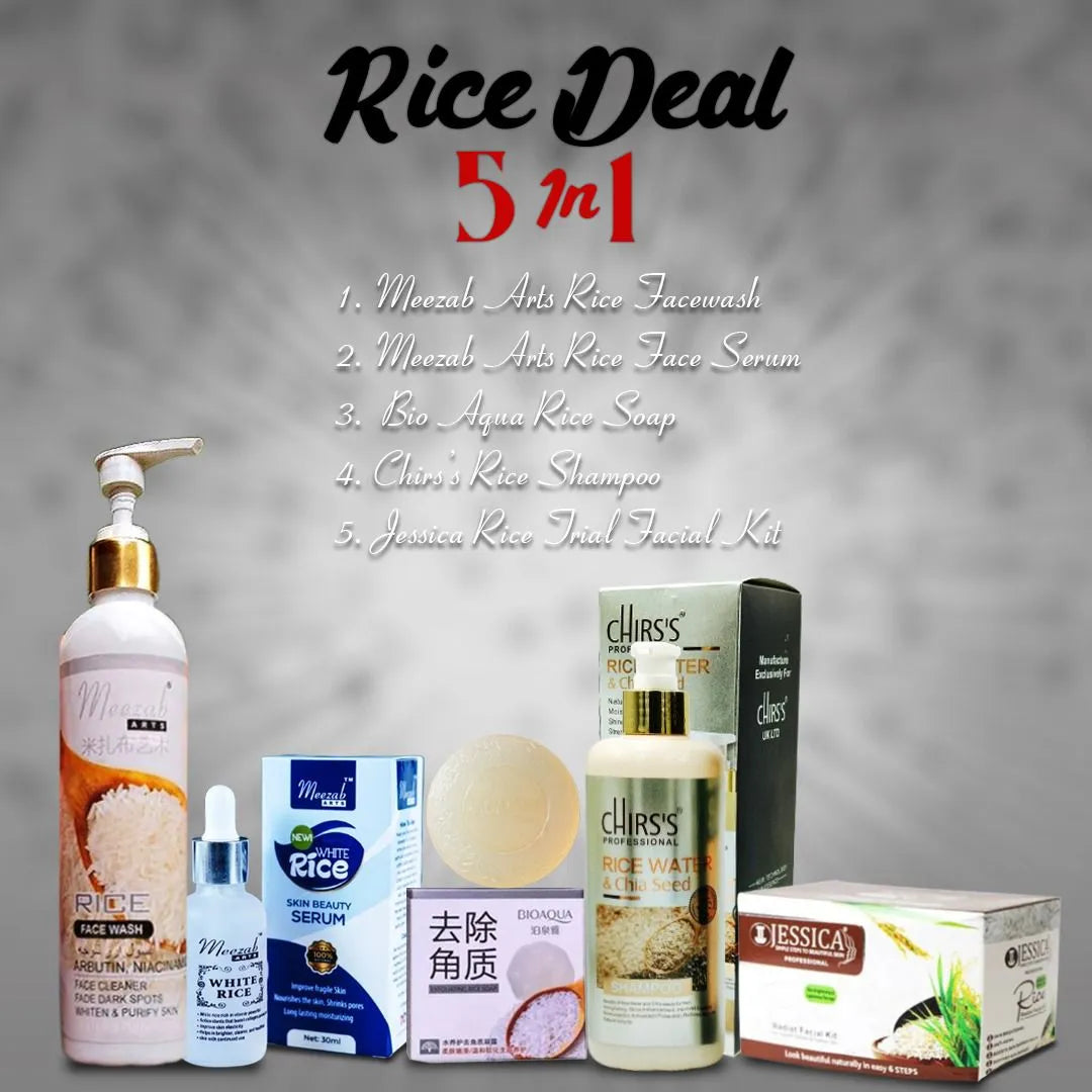 5 in 1 Organic Rice Facial Kit - Buy Online in Pakistan at Cosmia.pk