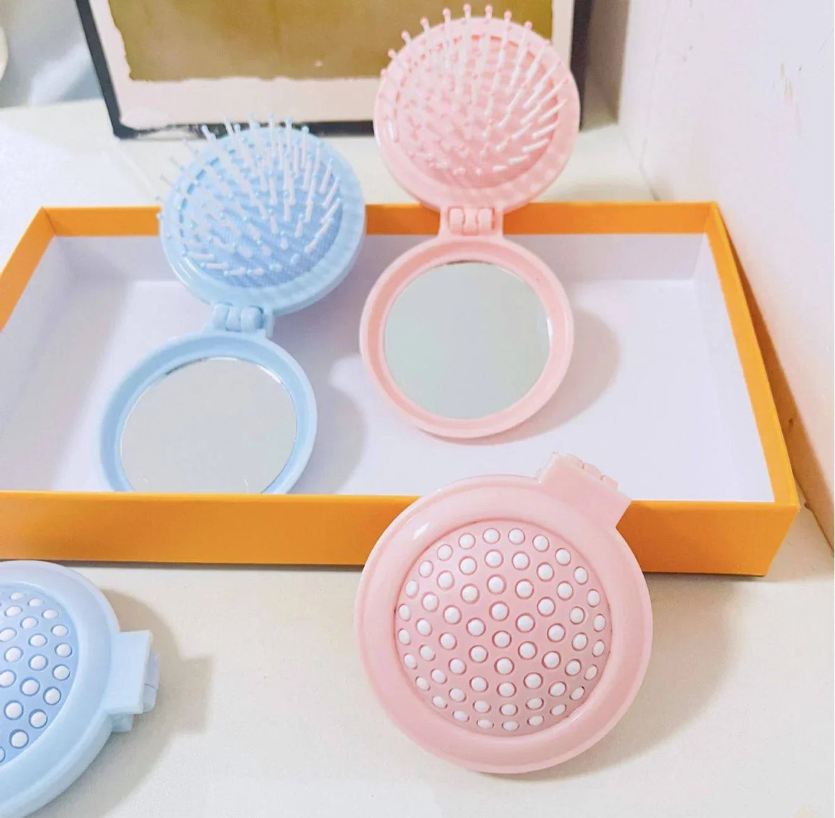 Folding Personalized Pocket Hair Brush Mini Hair Comb - Each - Buy Online in Pakistan at Cosmia.pk