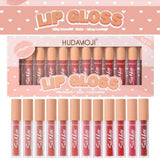 Hudamoji Silk Matte Liquid Lipgloss - 12PCS Set - Buy Online in Pakistan at Cosmia.pk