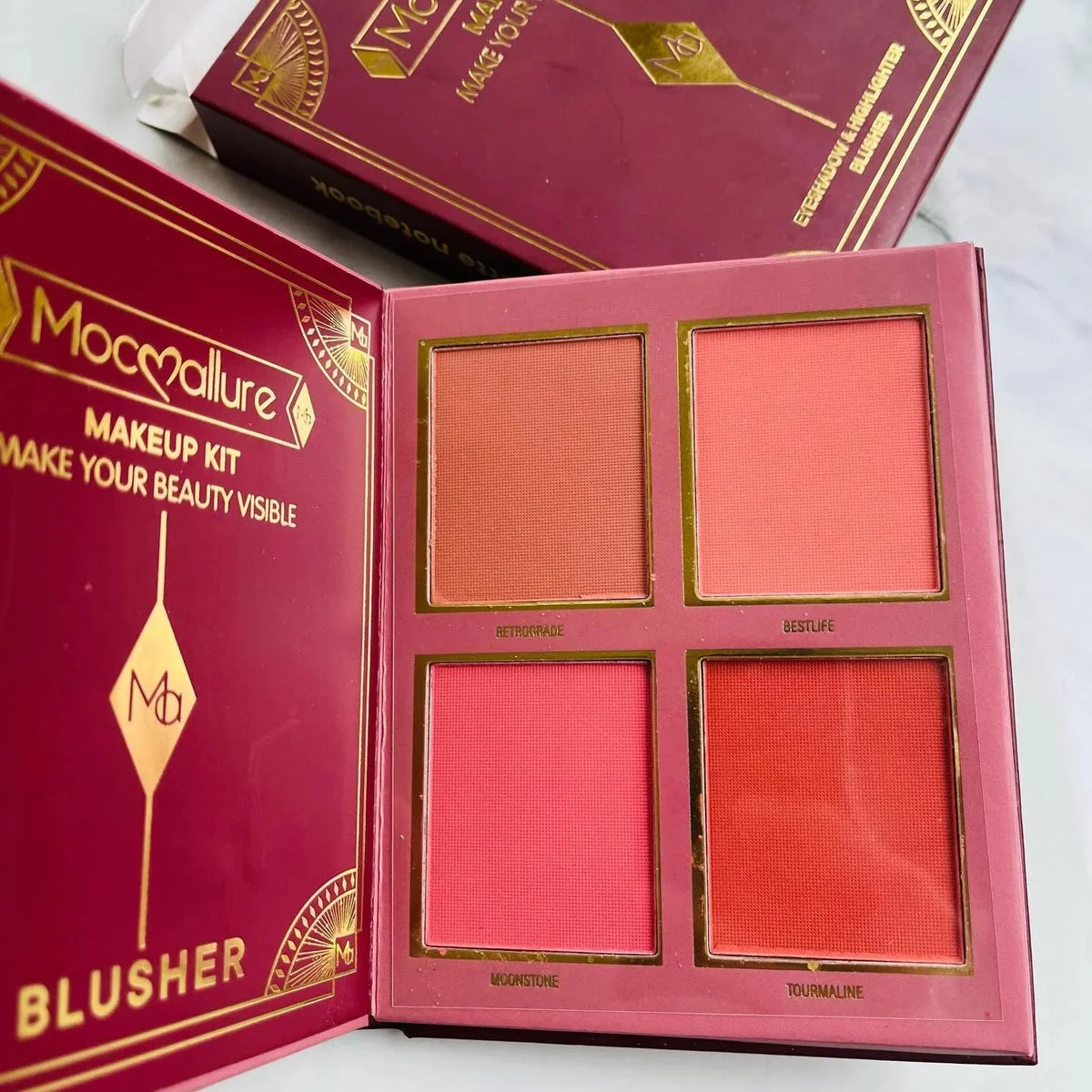 Mocallure 3 in 1 Makeup Kit Mini Palette Notebook Eyeshadow, Highlighter & Blusher - Buy Online in Pakistan at Cosmia.pk