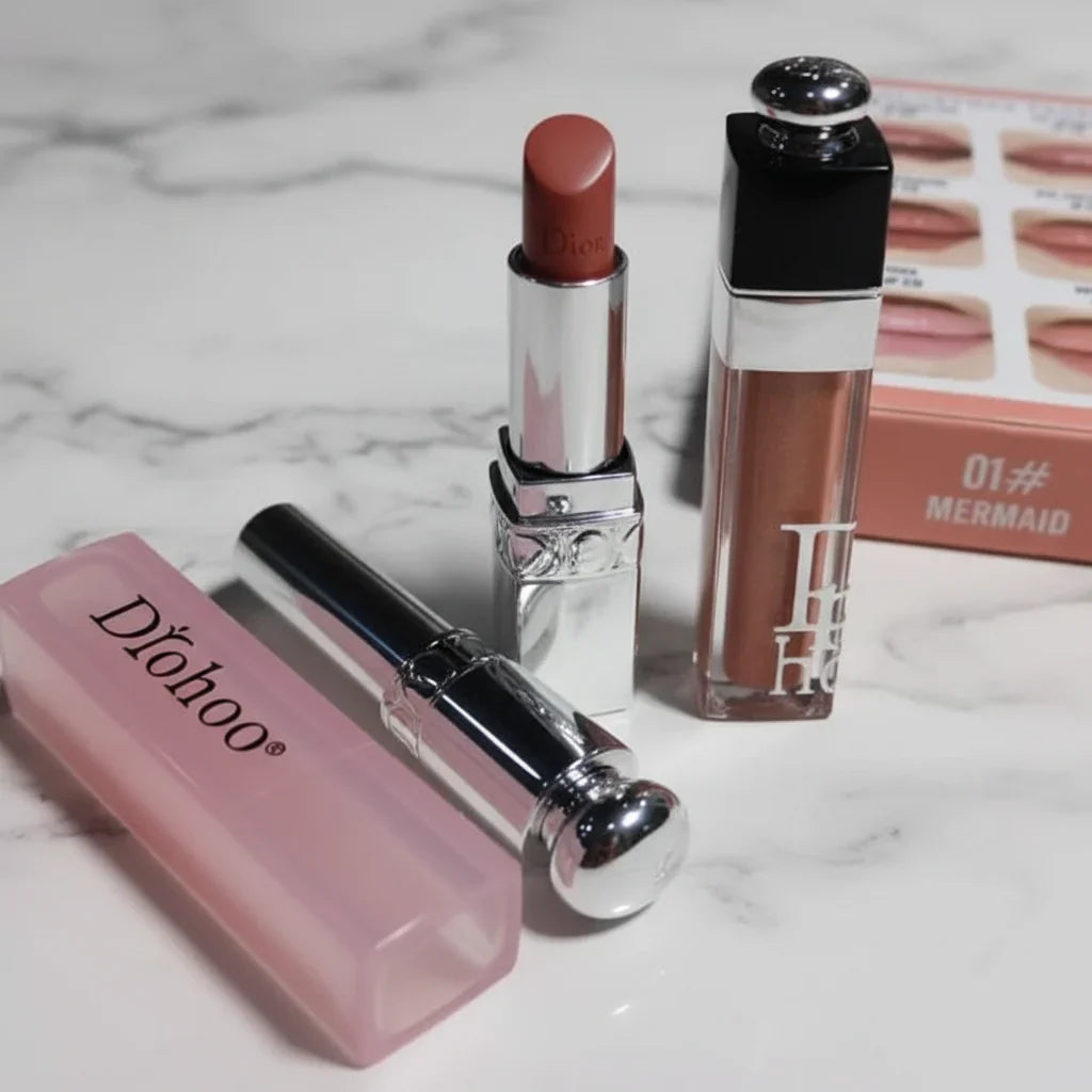 Drohoo 2 in1 Travel Size Lip Duo Set - Lip Gloss + Glossy Magic - Buy Online in Pakistan at Cosmia.pk