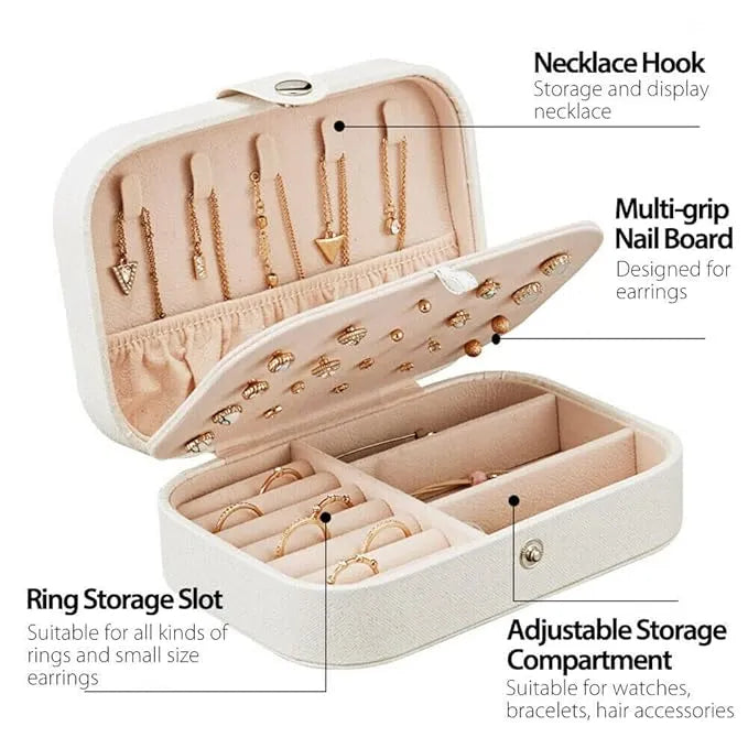 Velvet Multi‑function Jewelry Storage Box - Buy Online in Pakistan at Cosmia.pk