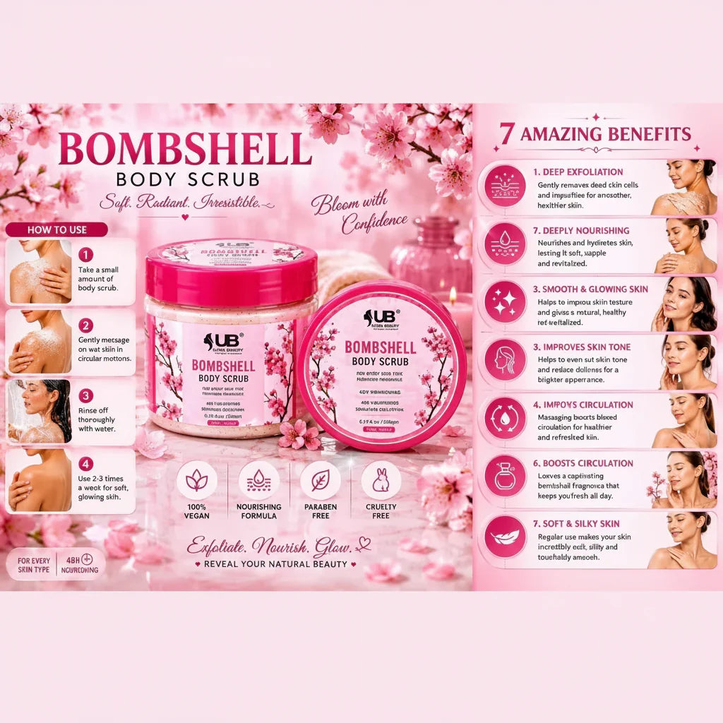 Ultra Beauty Bombshell Body Scrub - 200gm - Buy Online in Pakistan at Cosmia.pk