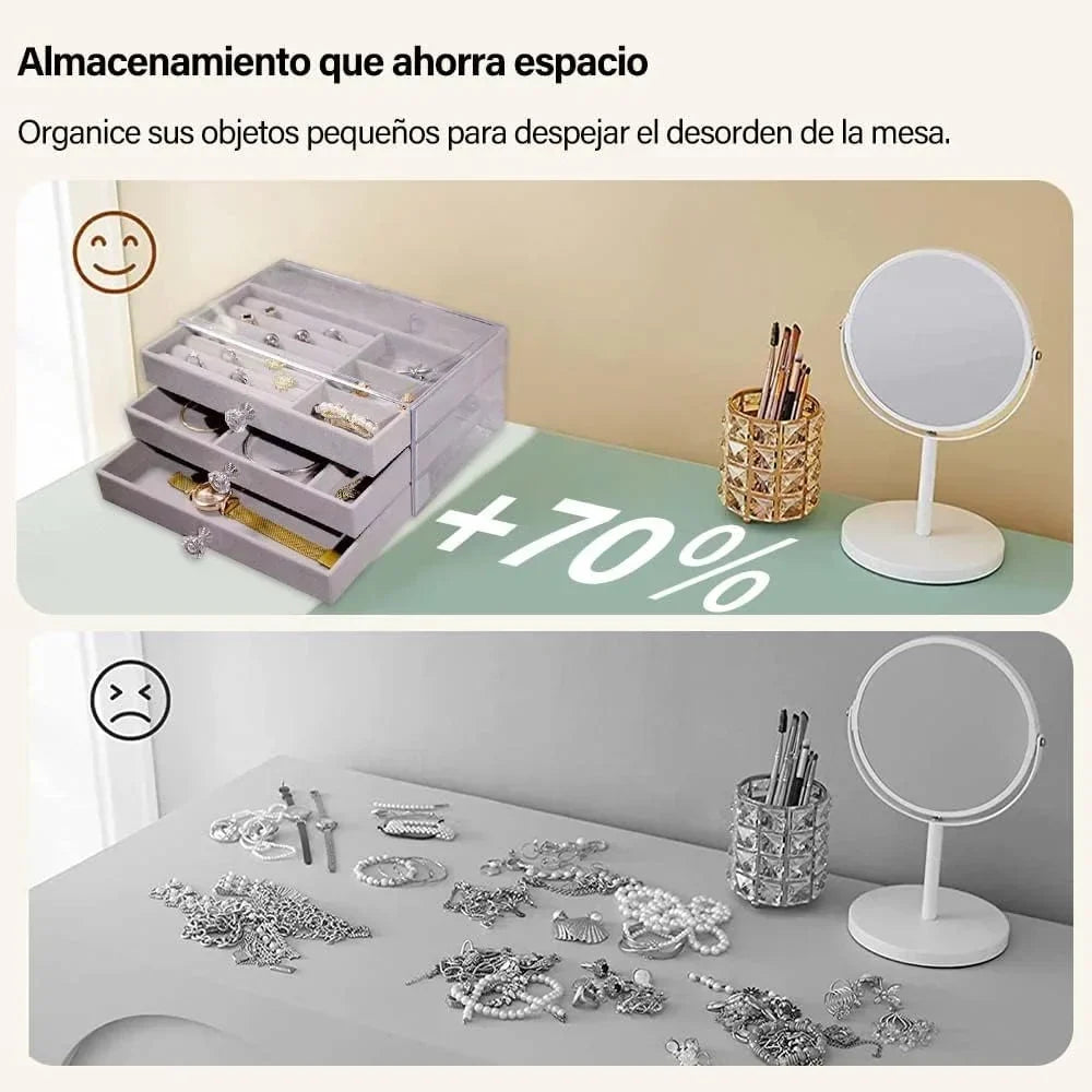 Acrylic Jewelry Organizer With 3 Drawers - Buy Online in Pakistan at Cosmia.pk
