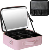 portable Makeup Bag with Adjustable Dividers, Waterproof PU Leather - Buy Online in Pakistan at Cosmia.pk