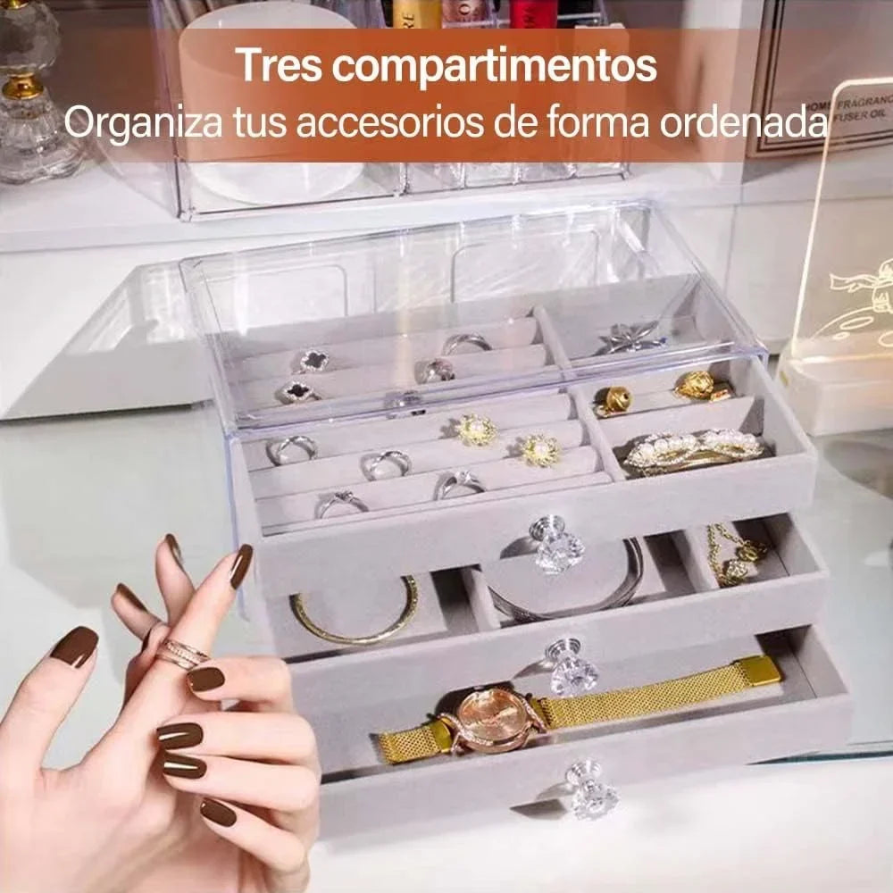 Acrylic Jewelry Organizer With 3 Drawers - Buy Online in Pakistan at Cosmia.pk