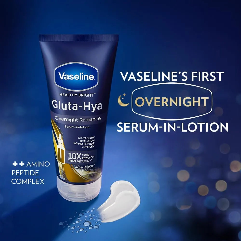 Vaseline Gluta-Hya Serum Burst Lotion Over Night Radiance Repair - Made in Thailand - Buy Online in Pakistan at Cosmia.pk
