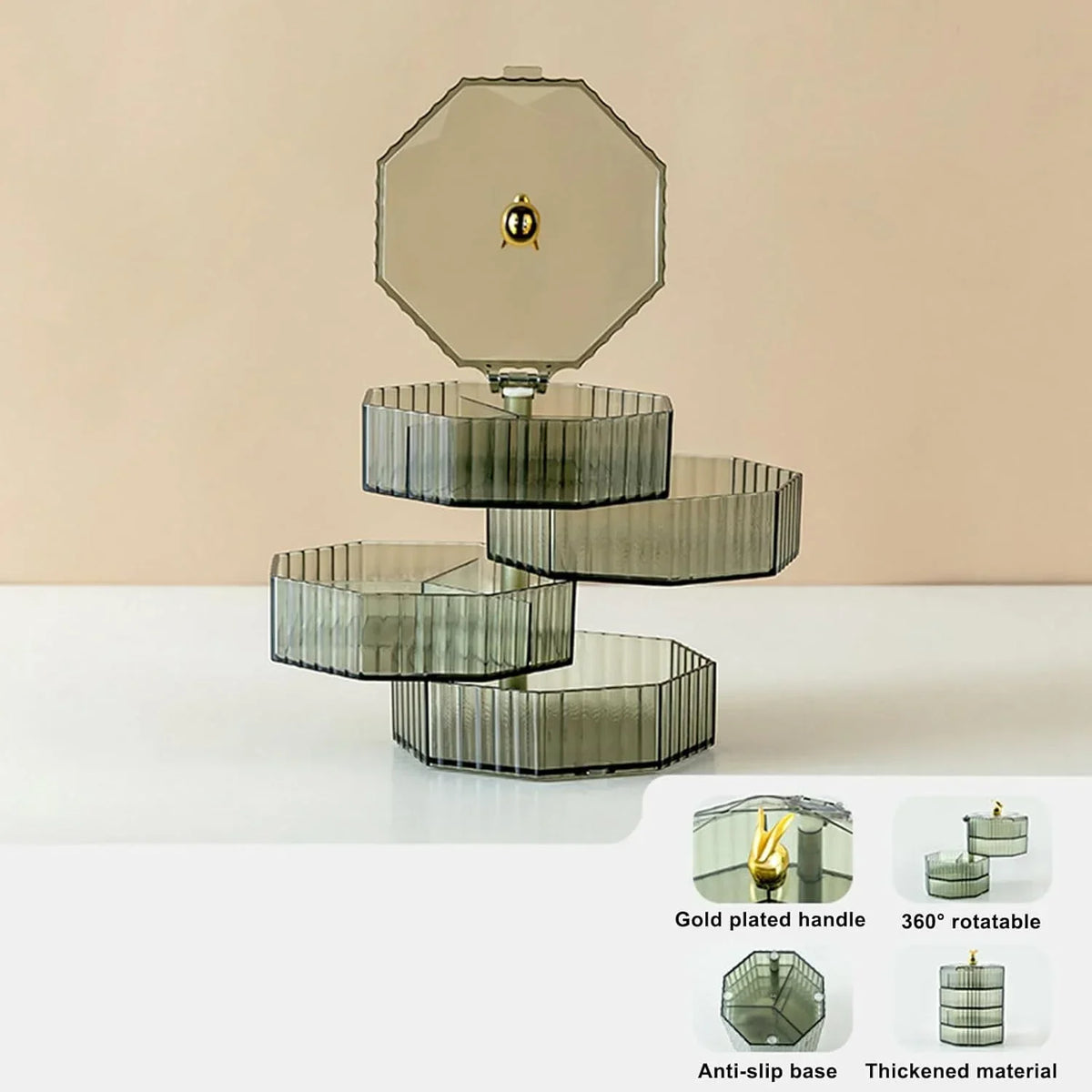 4-Layer Acrylic Jewellery Box - Buy Online in Pakistan at Cosmia.pk