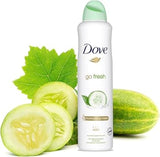 Dove Go Fresh Cucumber &amp; Green Tea Body Spray – 250ml - Buy Online in Pakistan at Cosmia.pk