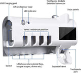UV Toothbrush Sterilizer/Rechargeable Solar Power LED Disinfection - Buy Online in Pakistan at Cosmia.pk