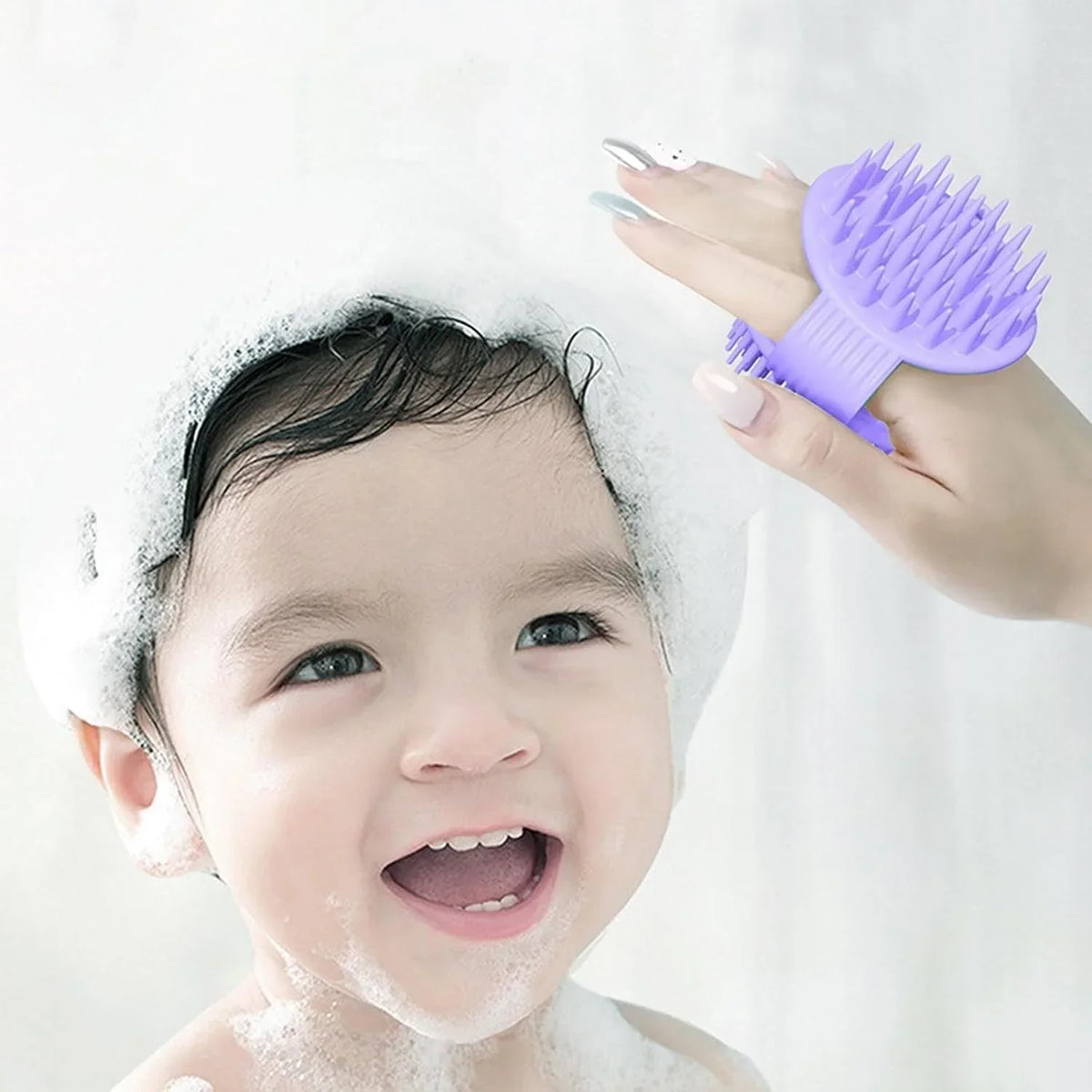 2 In 1 Double Sided Shampoo Brush Silicone Soft - Buy Online in Pakistan at Cosmia.pk