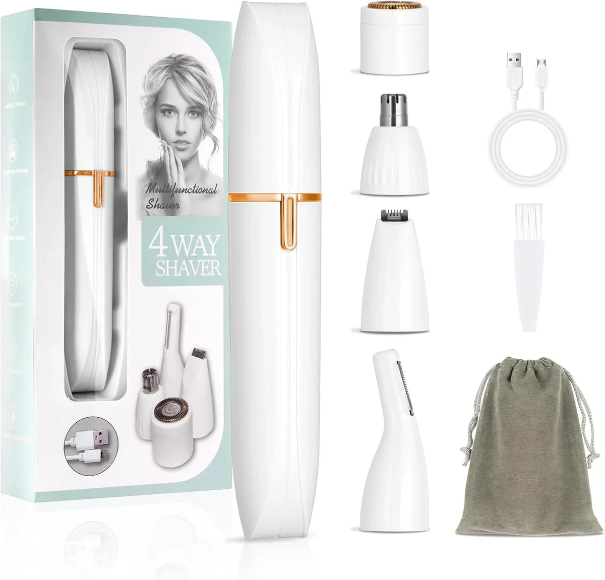 Multifunctional 4 Way Lady Shaver - Buy Online in Pakistan at Cosmia.pk