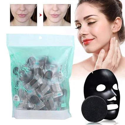 Yoyoso Bamboo Charcoal Compressed Mask 25 Pcs - Buy Online in Pakistan at Cosmia.pk