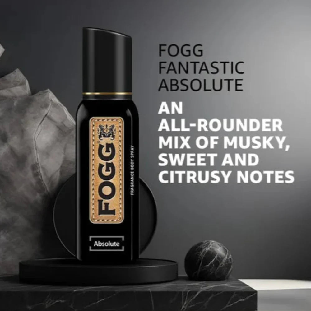 Fogg Absolute Body Spray 120ml - Buy Online in Pakistan at Cosmia.pk