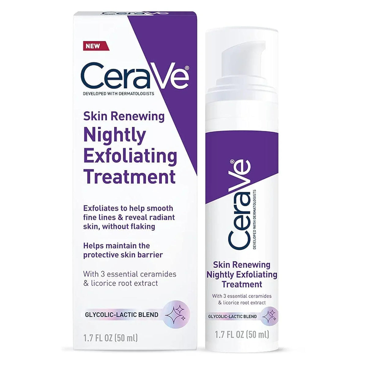 Original CeraVe Skin Renewing Nightly Exfoliating Treatment 50ml - Buy Online in Pakistan at Cosmia.pk