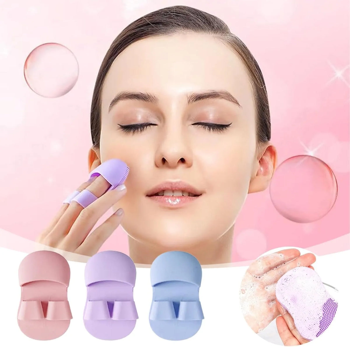 Silicone Finger Facial Cleansing Brush - Buy Online in Pakistan at Cosmia.pk