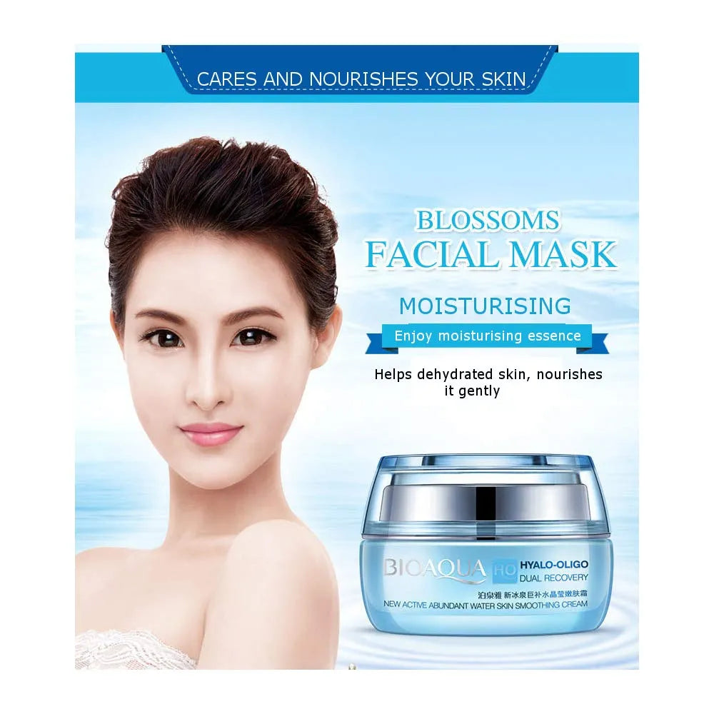 BIOAQUA Hyalo-Oligo Dual Recovery Moisturizing Facial Cream - 50g - Buy Online in Pakistan at Cosmia.pk