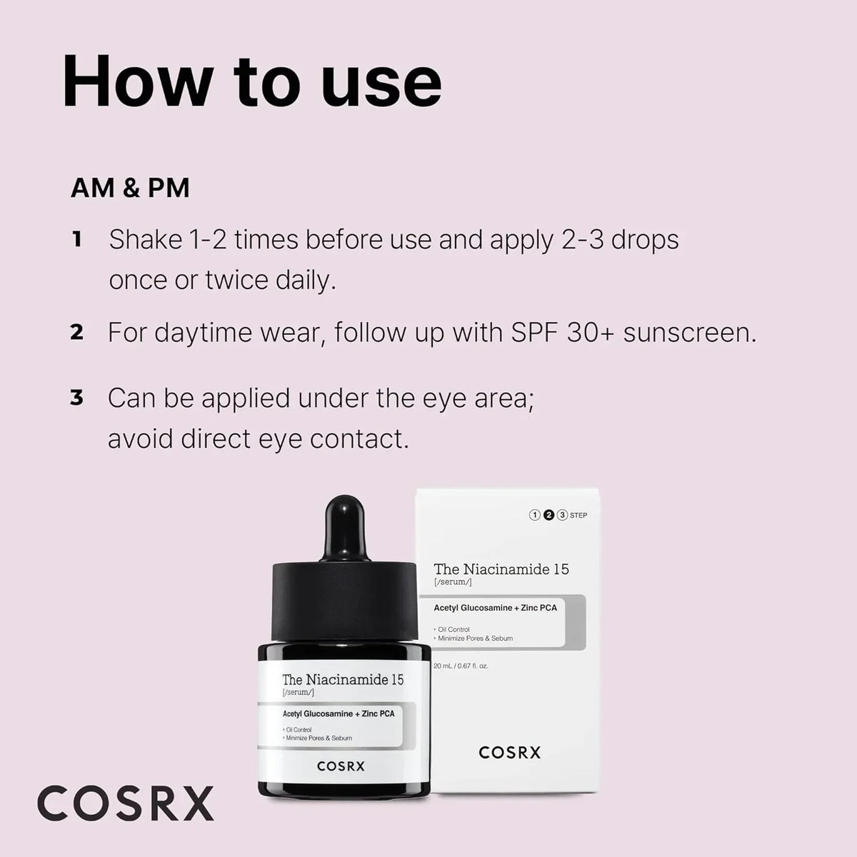 COSRX Niacinamide 15% Face Serum - 20ml - Buy Online in Pakistan at Cosmia.pk